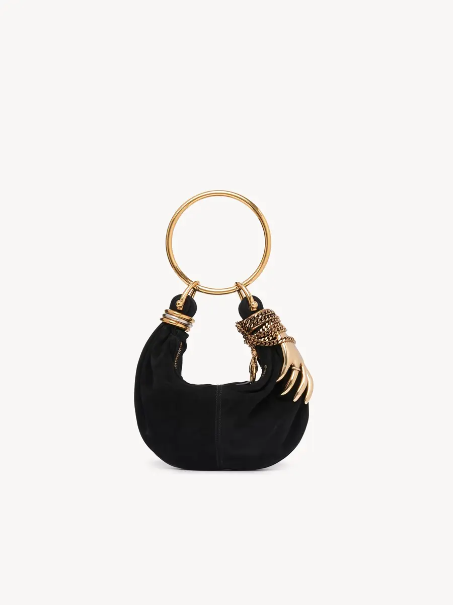 Chloé Mini Bracelet Hobo bag in suede leather | Thumbnail 2 Chloé Mini Bracelet Hobo bag in suede leather | Thumbnail 2