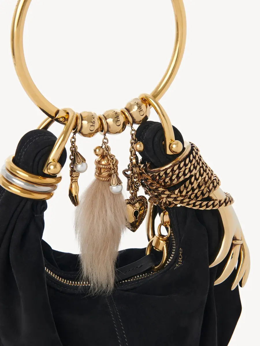 Chloé Mini Bracelet Hobo bag in suede leather | Thumbnail 9 Chloé Mini Bracelet Hobo bag in suede leather | Thumbnail 9