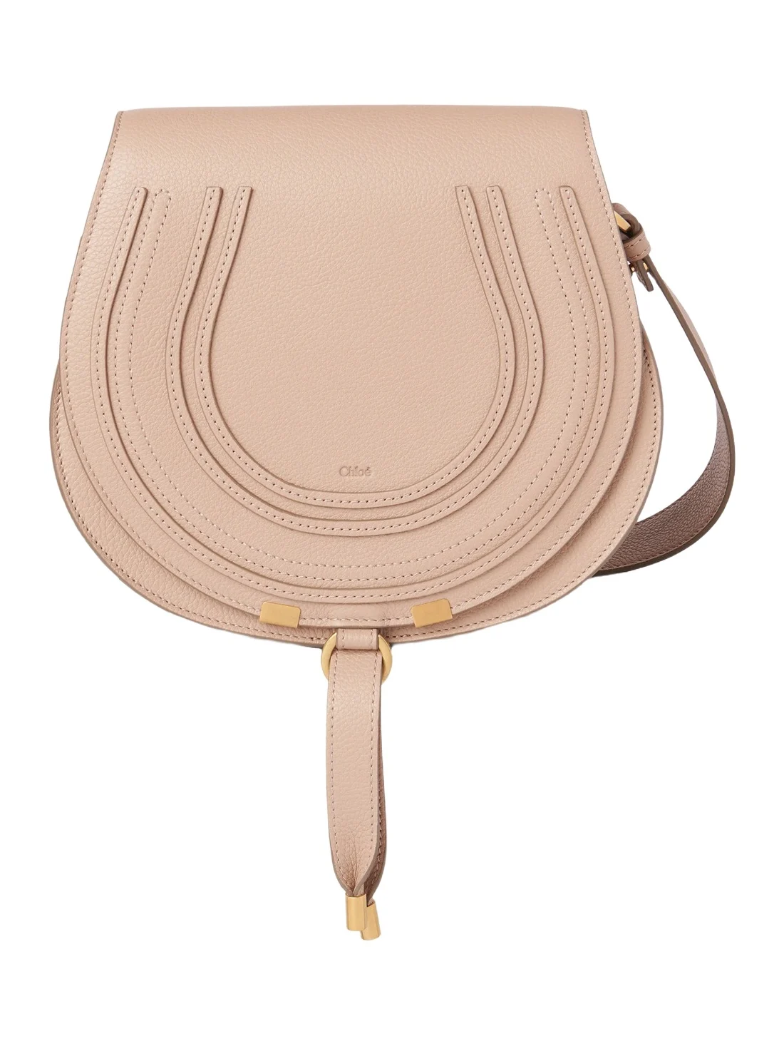 Marcie saddle bag in grained leather Marcie saddle bag in grained leather