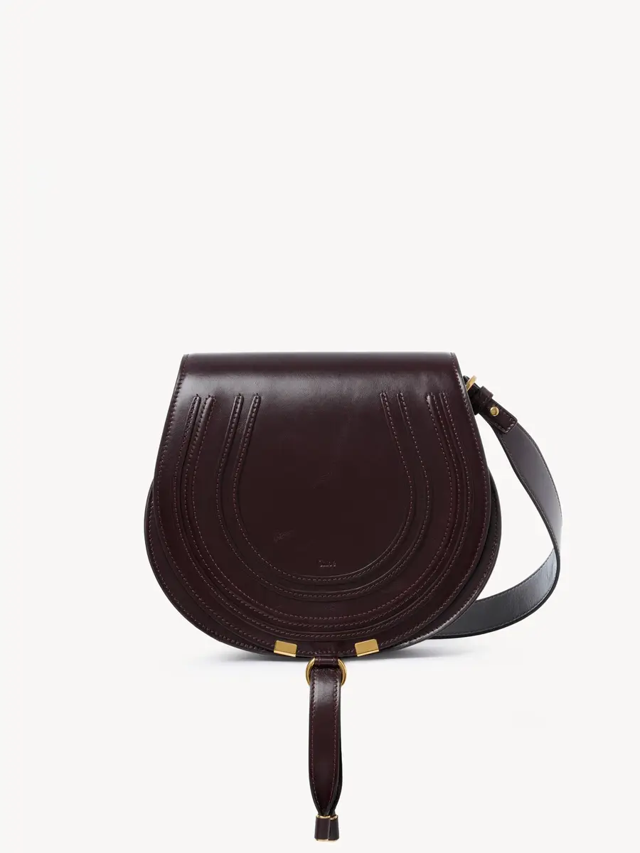 Chloé Marcie saddle bag in shiny leather | Thumbnail 2