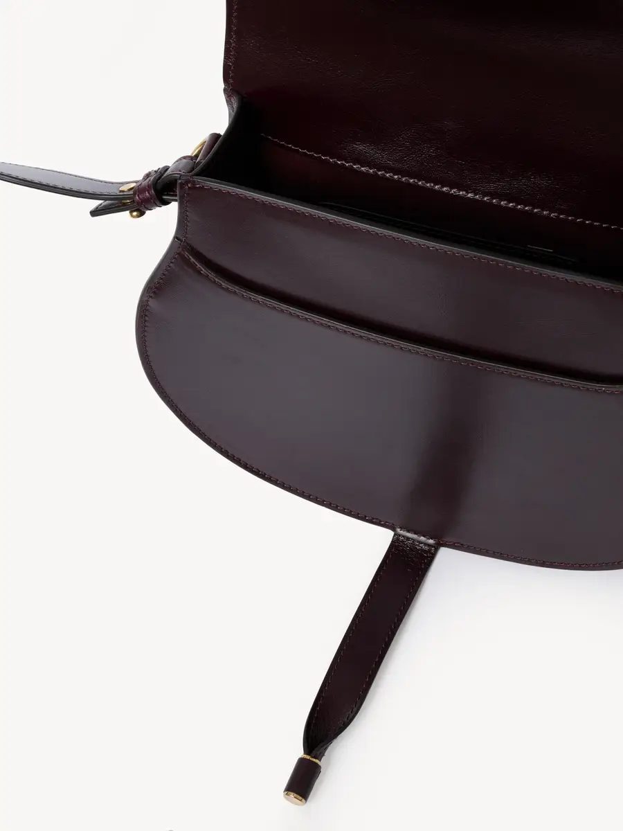 Chloé Marcie saddle bag in shiny leather | Thumbnail 6
