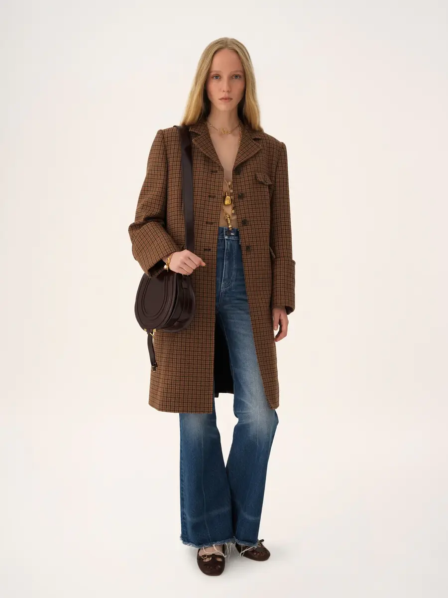 Chloé Marcie saddle bag in shiny leather | Thumbnail 8