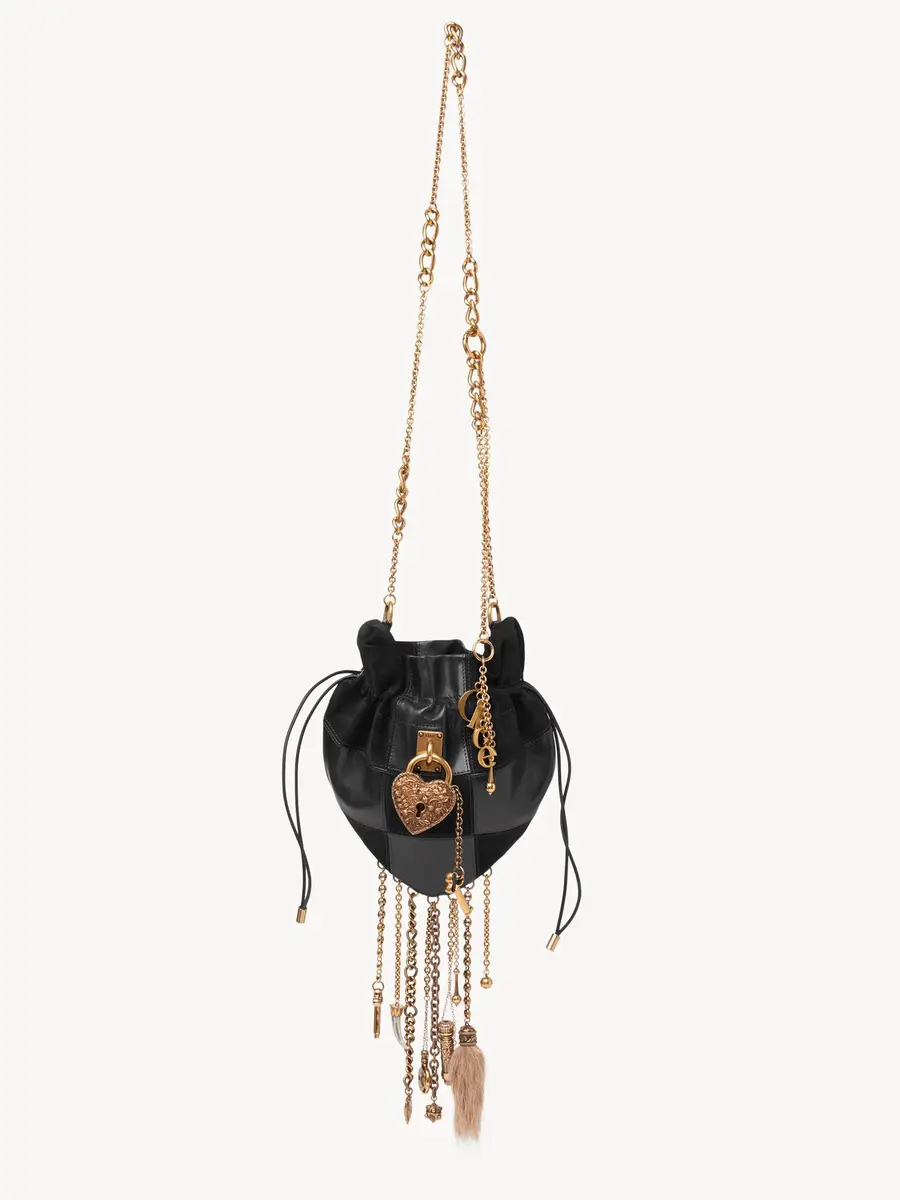 Chloé Château Treasures crossbody bag in grained & suede leather | Thumbnail 2