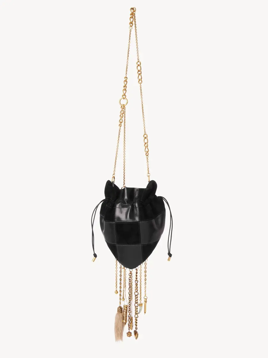 Chloé Château Treasures crossbody bag in grained & suede leather | Thumbnail 5