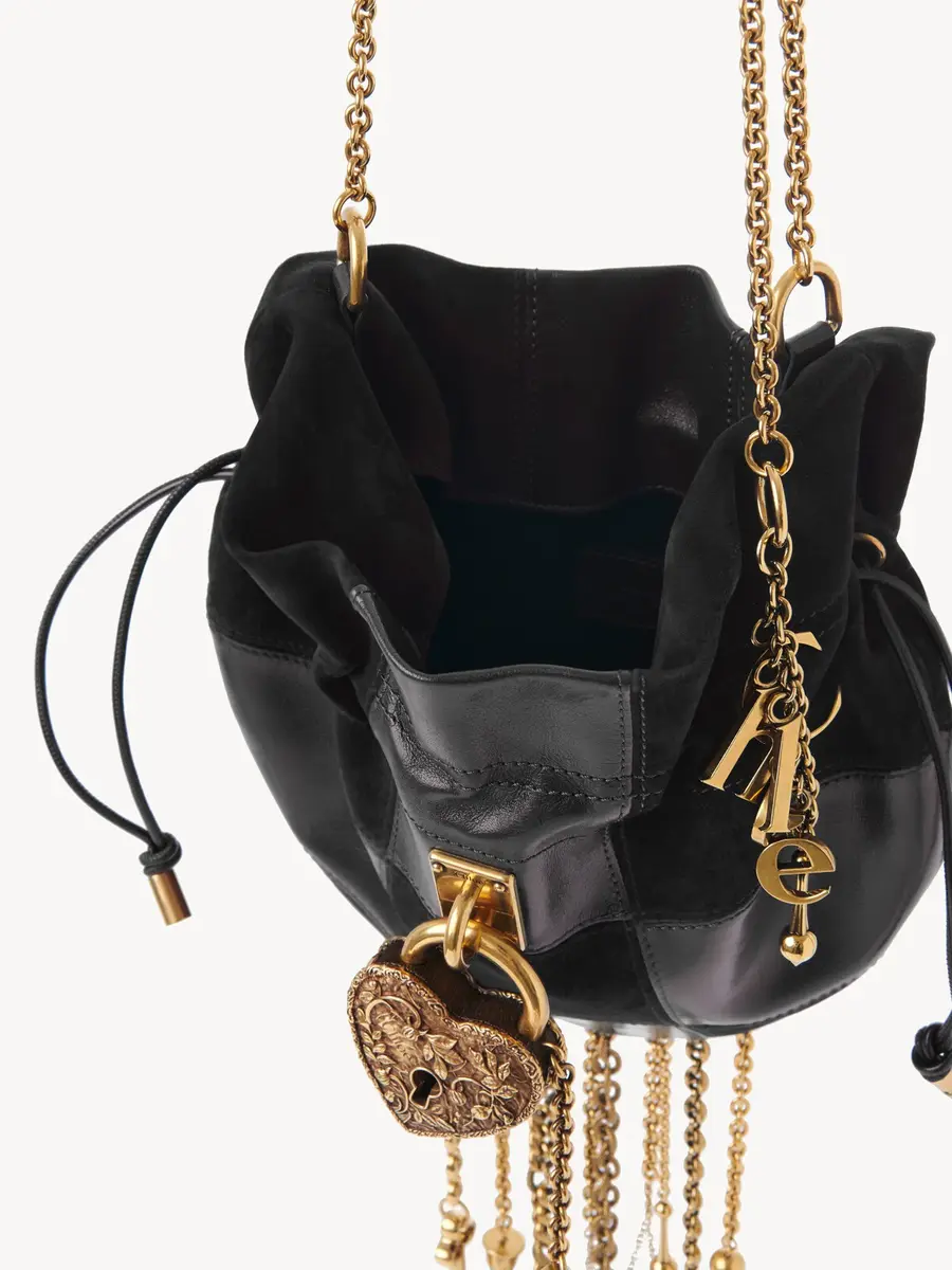 Chloé Château Treasures crossbody bag in grained & suede leather | Thumbnail 6
