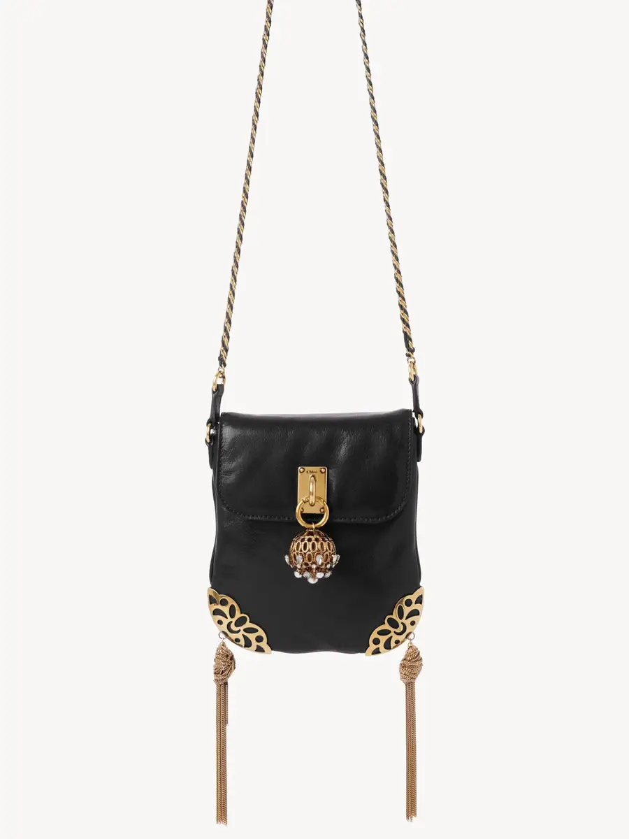 Chloé Château Treasures chain flap bag in grained leather | Thumbnail 2 Chloé Château Treasures chain flap bag in grained leather | Thumbnail 2
