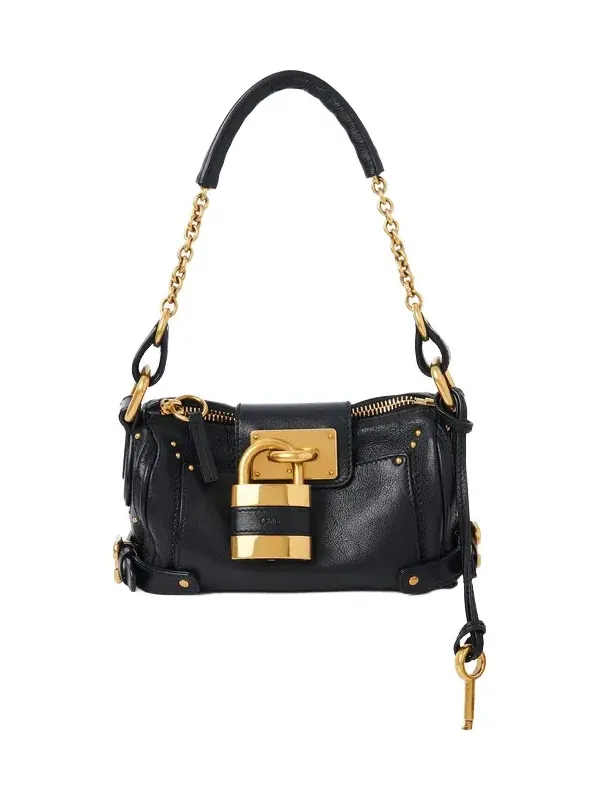 Small Paddington chain bag in grained leather