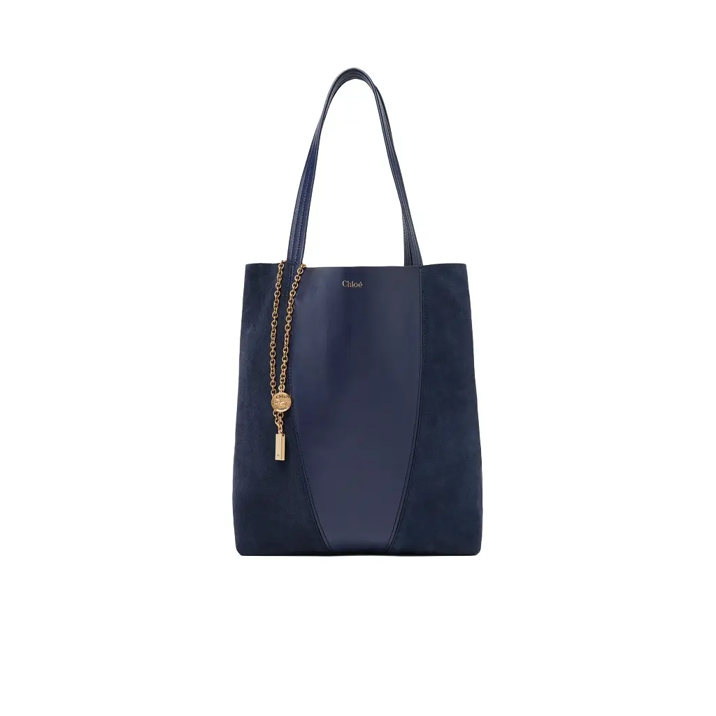 Chloé Chloé Spin tote bag in grained & suede leather | Image 1 Chloé Chloé Spin tote bag in grained & suede leather | Image 1
