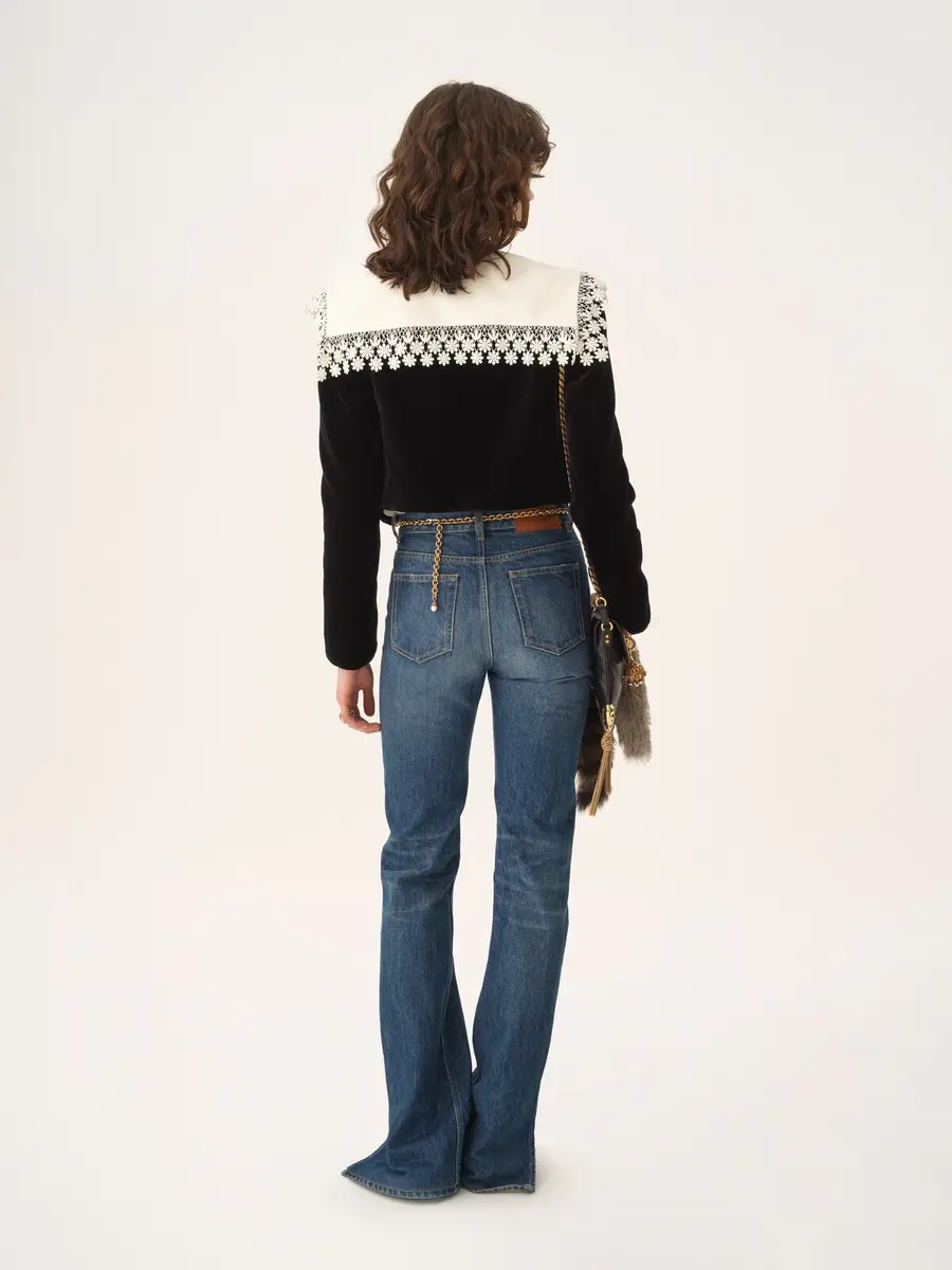 Chloé Cropped Spencer jacket in velvet | Thumbnail 5 Chloé Cropped Spencer jacket in velvet | Thumbnail 5