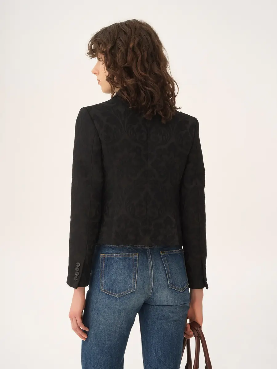 Chloé Double-breasted fitted jacket in a wool-mix jacquard | Thumbnail 5 Chloé Double-breasted fitted jacket in a wool-mix jacquard | Thumbnail 5