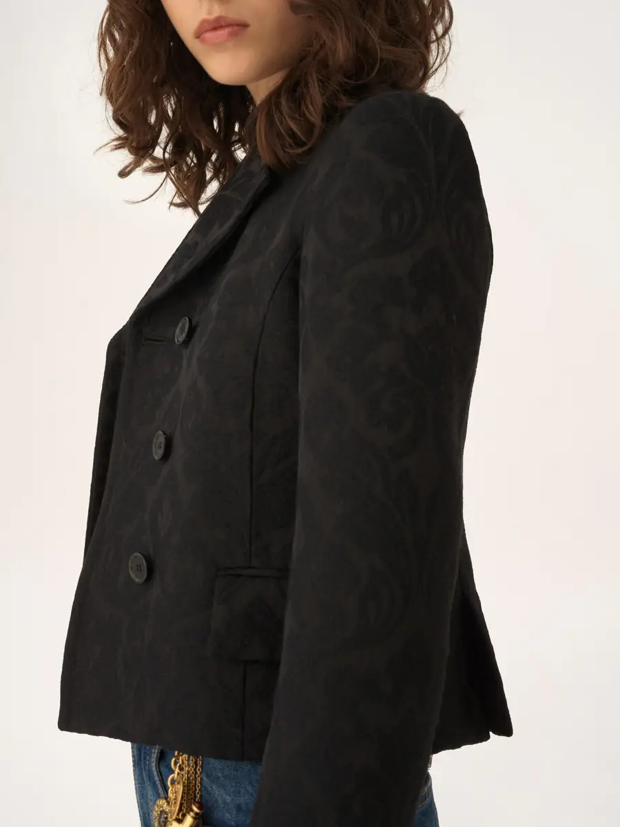 Chloé Double-breasted fitted jacket in a wool-mix jacquard | Thumbnail 7 Chloé Double-breasted fitted jacket in a wool-mix jacquard | Thumbnail 7