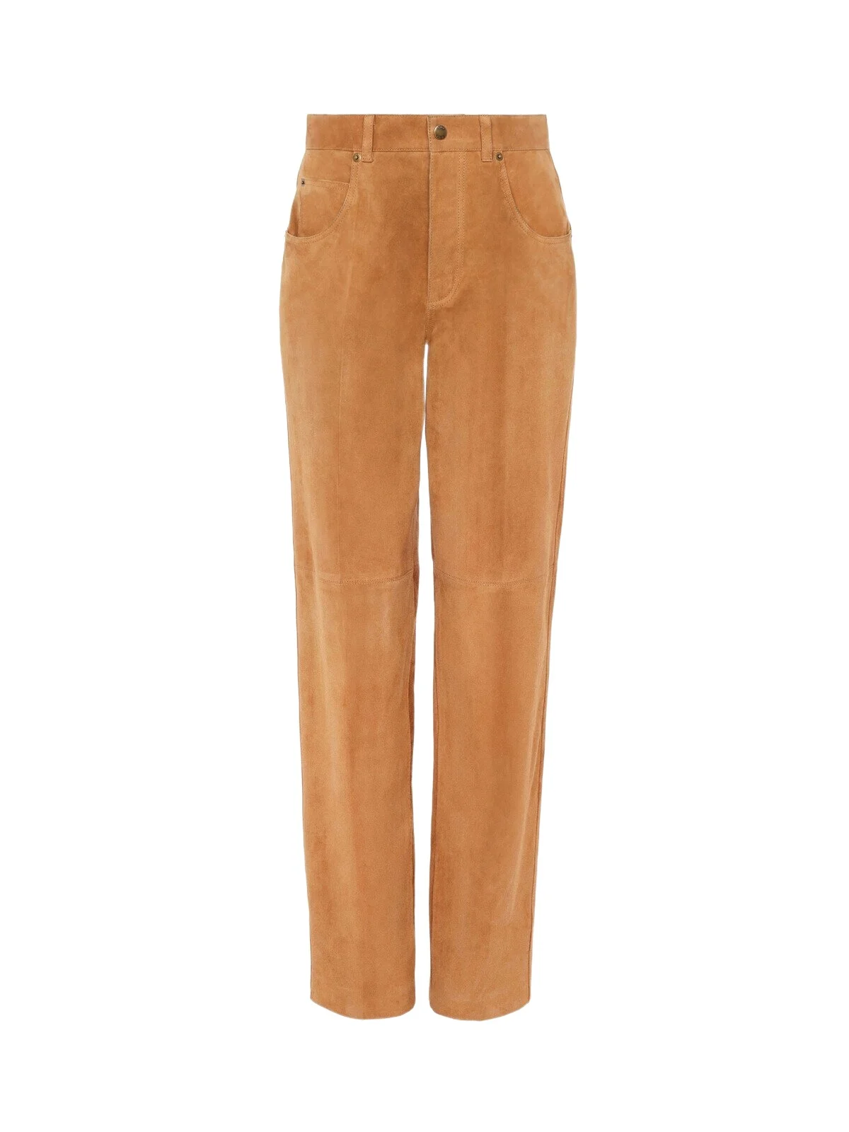 Chloé Straight pants in suede leather