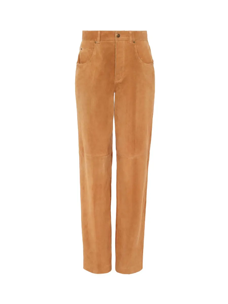 Chloé Straight pants in suede leather | Image 1 Chloé Straight pants in suede leather | Image 1