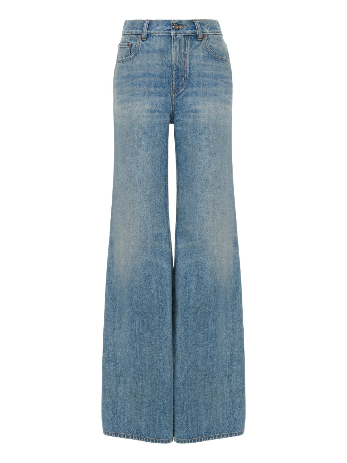 High-rise wide-leg jeans in denim High-rise wide-leg jeans in denim