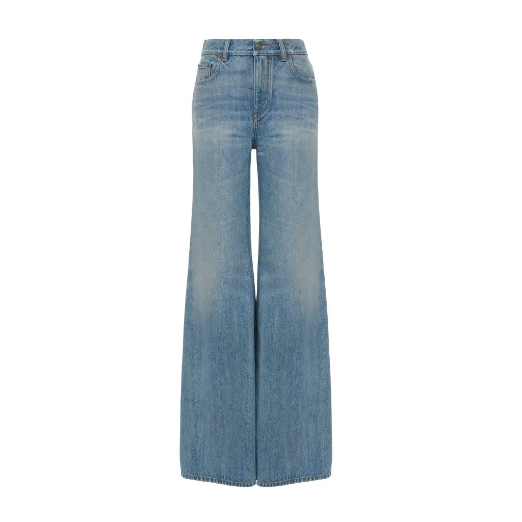 Chloé High-rise wide-leg jeans in denim | Image 1 Chloé High-rise wide-leg jeans in denim | Image 1