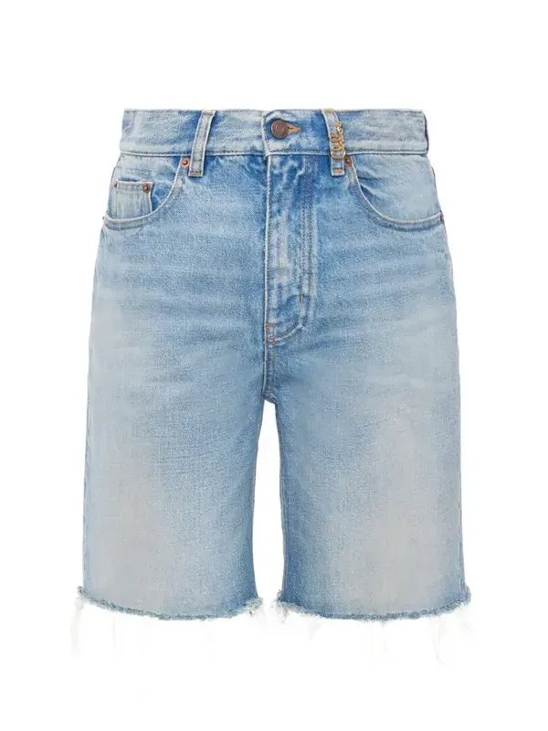 High-rise shorts in denim High-rise shorts in denim