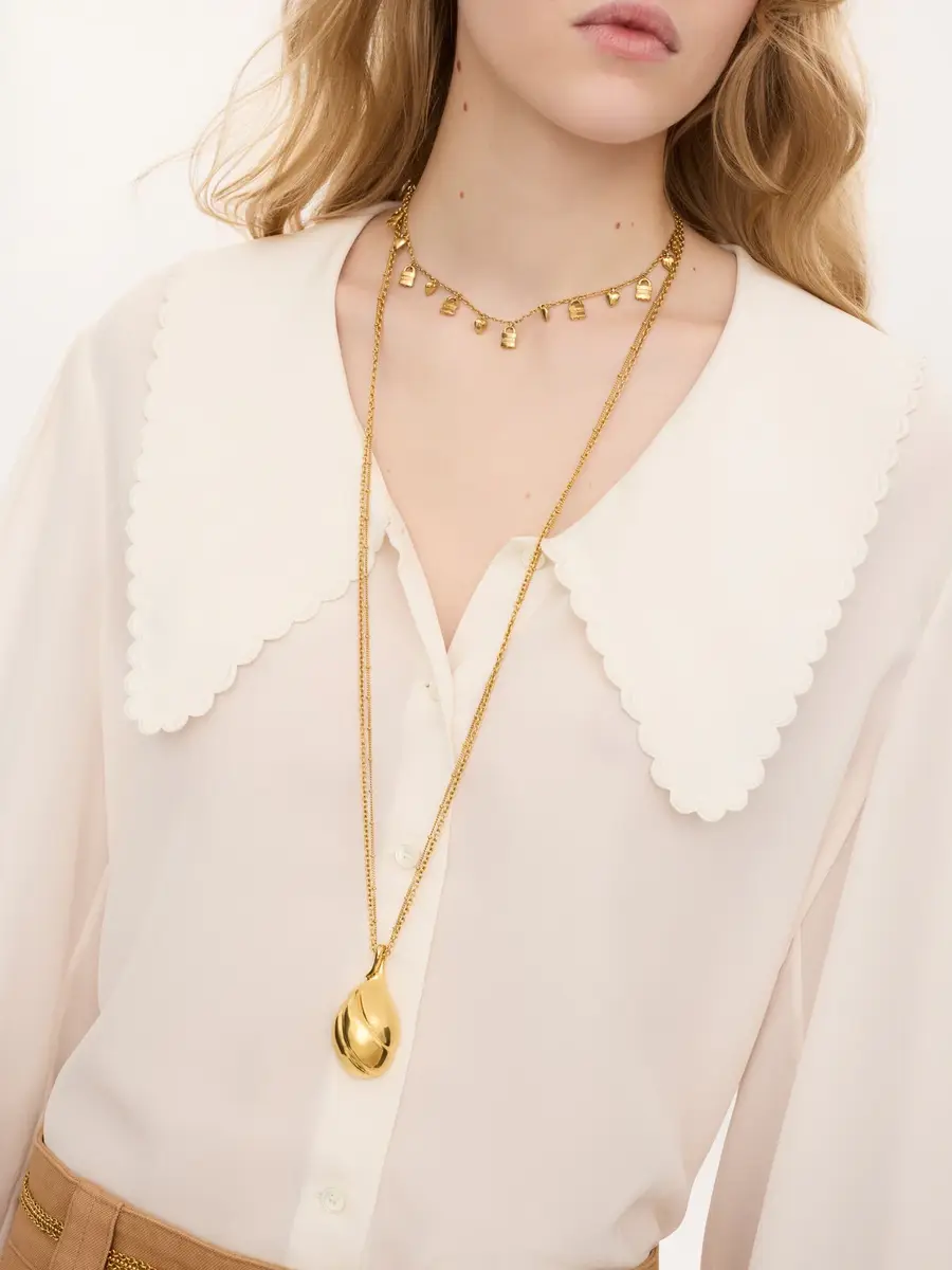 Chloé Puff-sleeve blouse in crêpe de chine | Thumbnail 6 Chloé Puff-sleeve blouse in crêpe de chine | Thumbnail 6