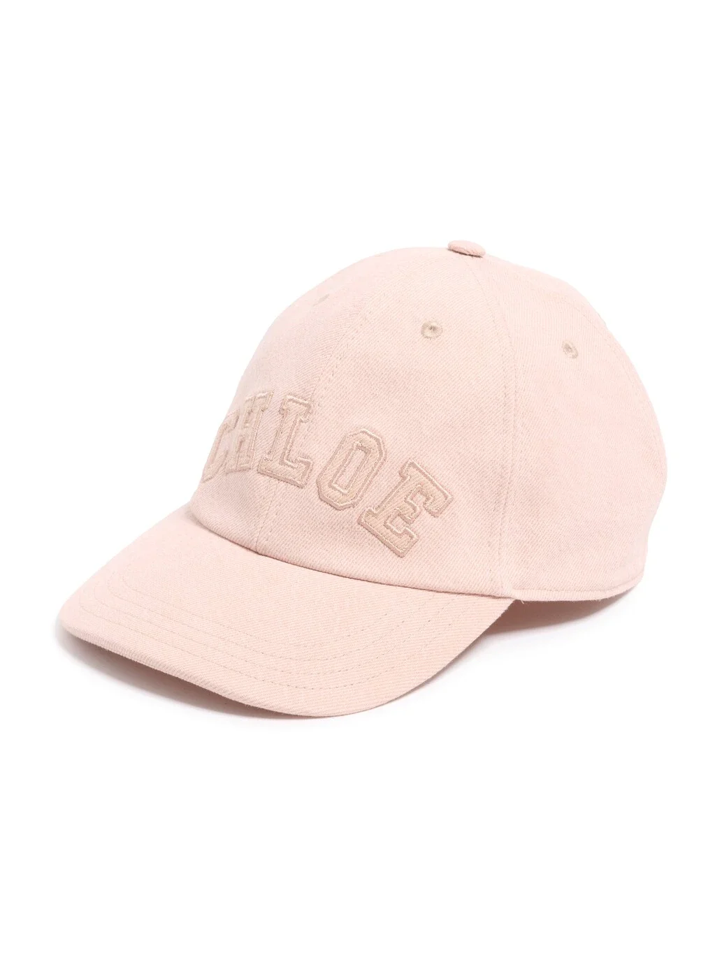 The Chloé Signature cap in denim The Chloé Signature cap in denim