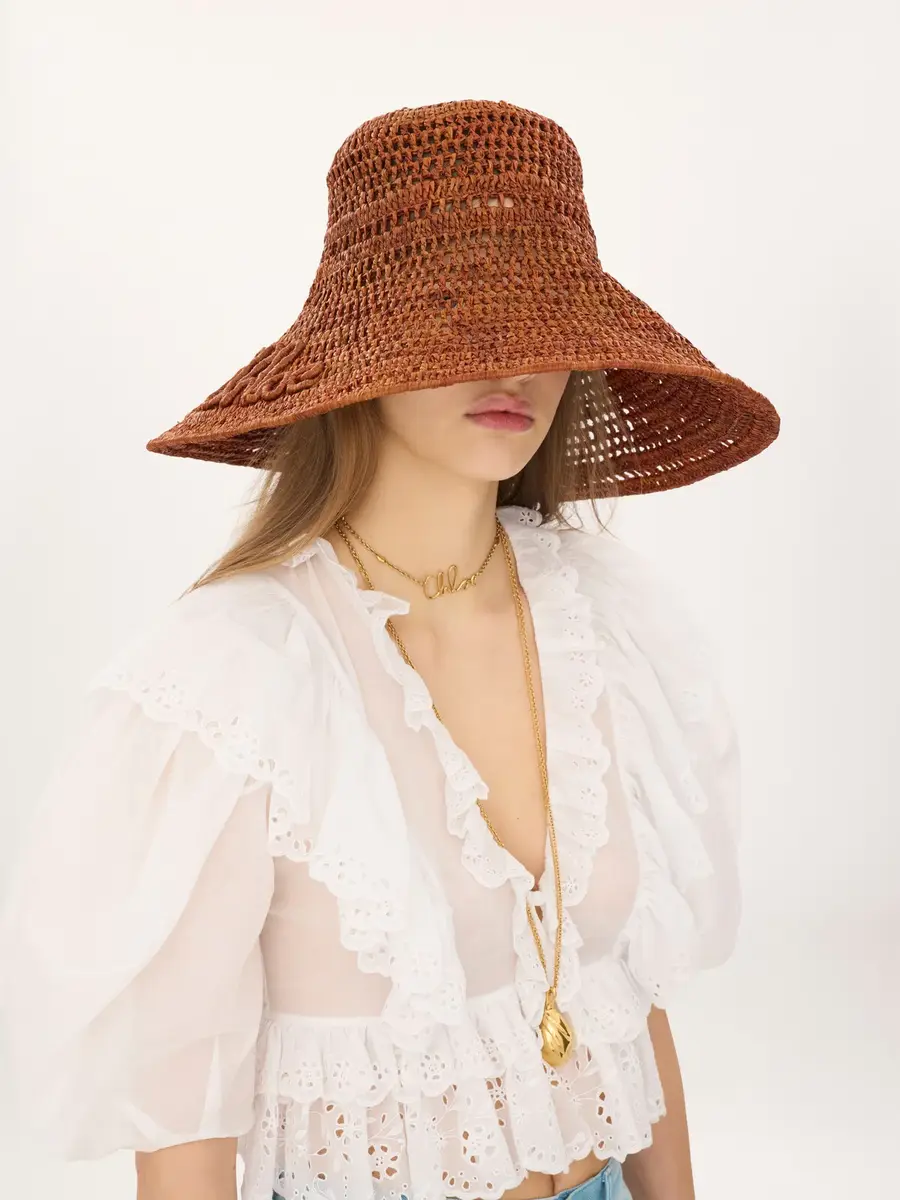 Chloé The Chloé Raffia capeline hat | Thumbnail 3 Chloé The Chloé Raffia capeline hat | Thumbnail 3