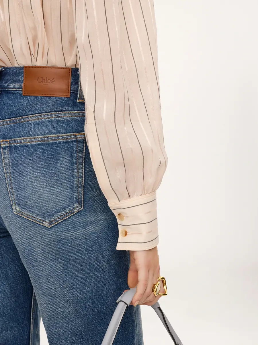 Chloé Gathered blouse in cotton & silk poplin | Thumbnail 8 Chloé Gathered blouse in cotton & silk poplin | Thumbnail 8
