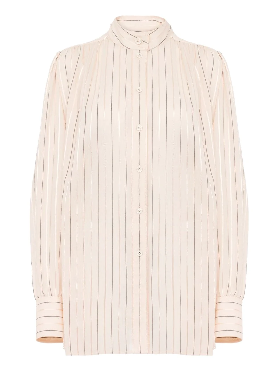 Chloé Gathered blouse in cotton & silk poplin