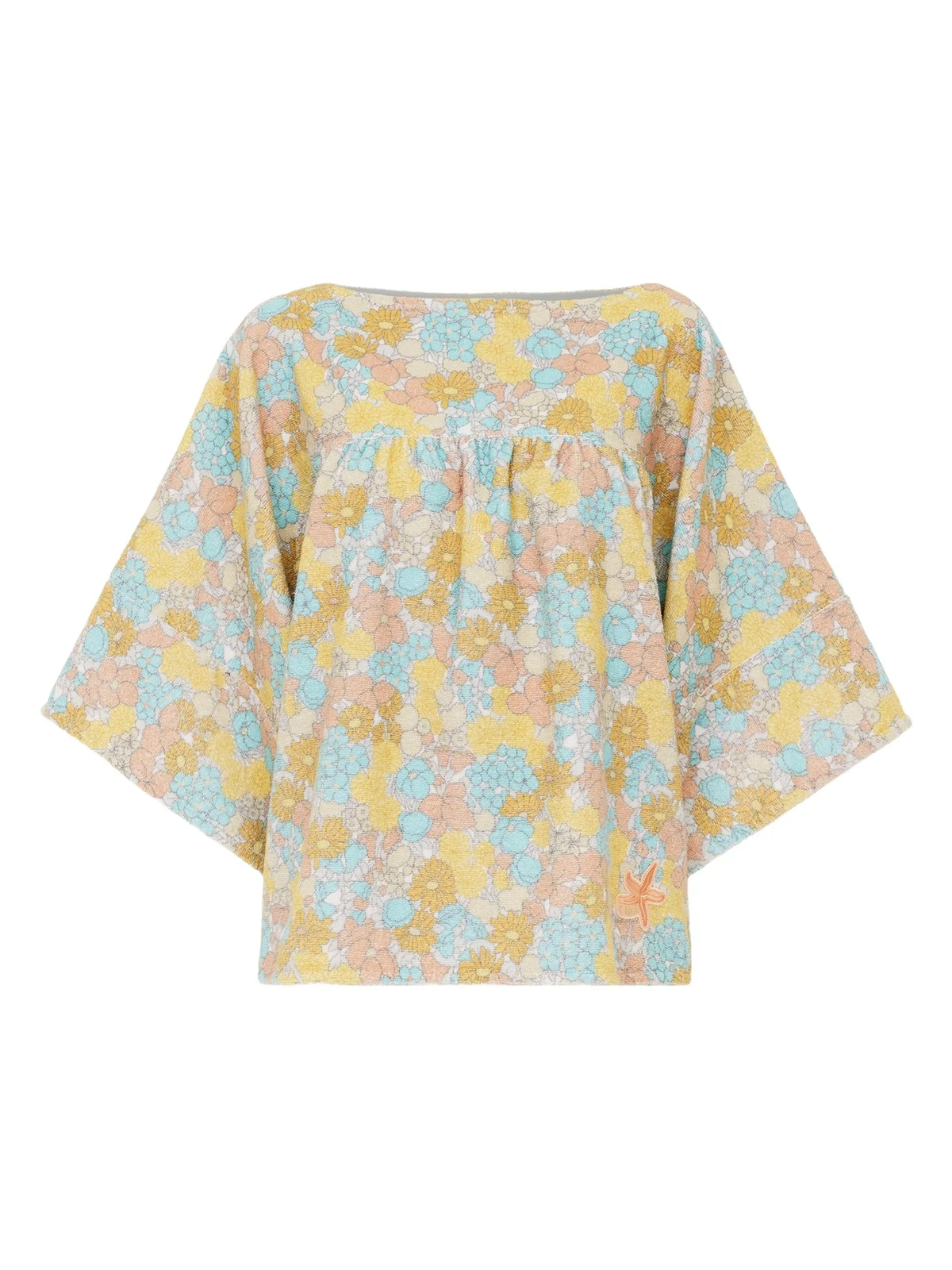 Chloé Short-sleeve top in cotton toweling