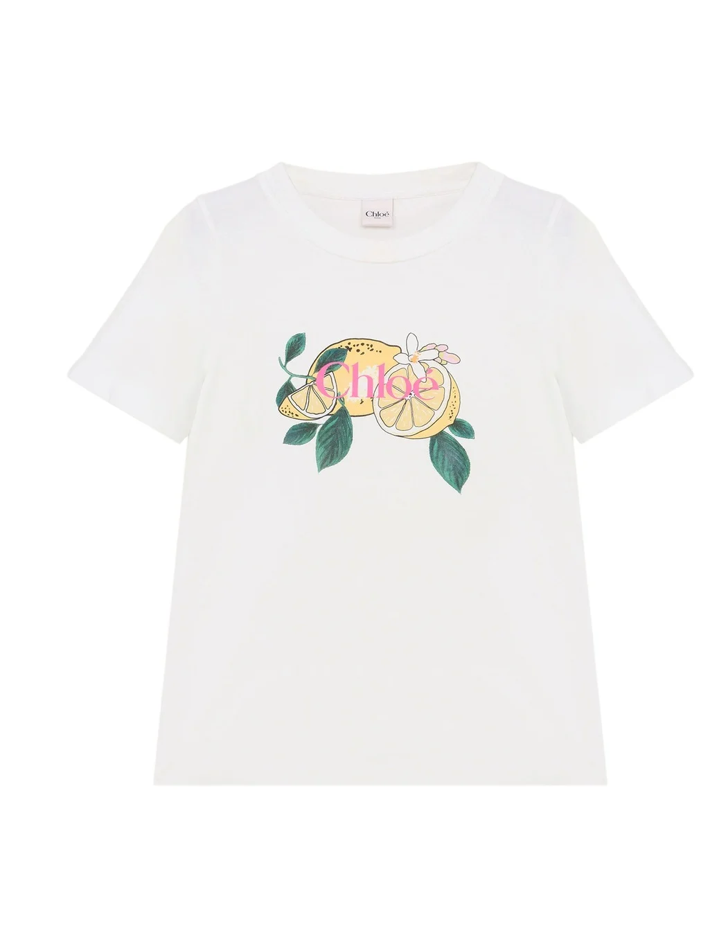 Chloé Crew-neck logo T-shirt in cotton jersey