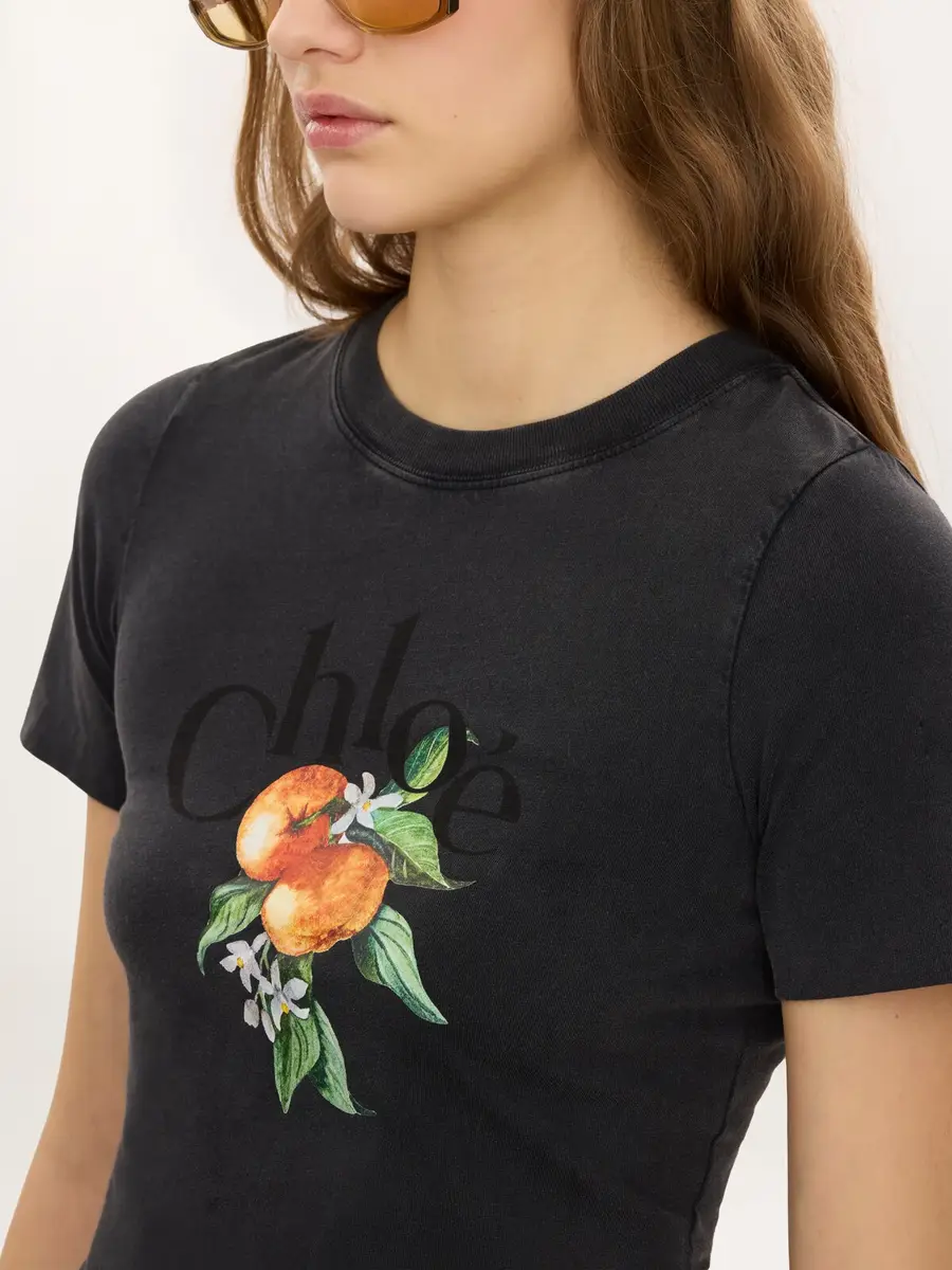 Chloé Baby fit logo T-shirt in cotton jersey | Thumbnail 6 Chloé Baby fit logo T-shirt in cotton jersey | Thumbnail 6