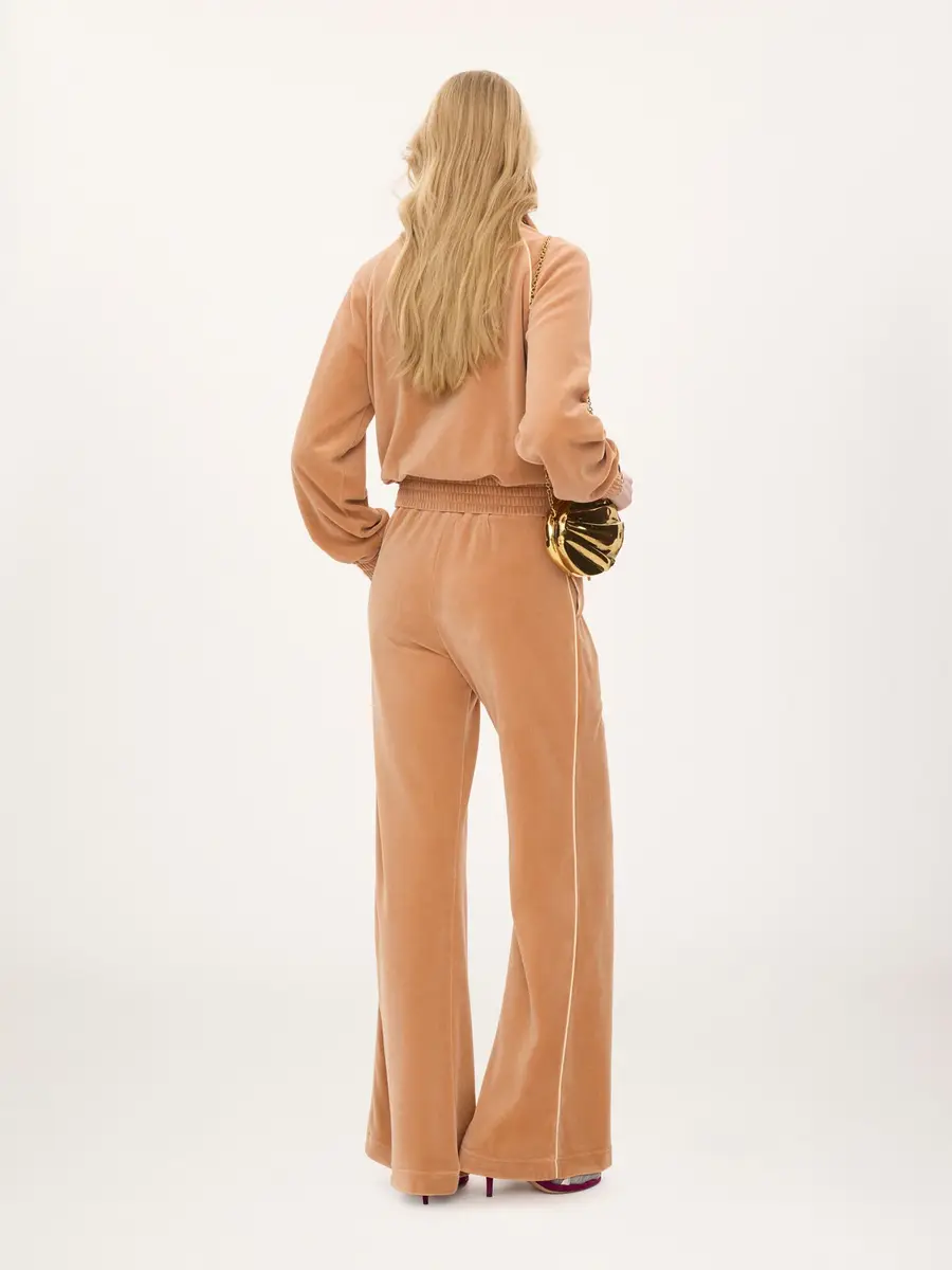 Chloé High-neck logo tracksuit jacket in velvet | Thumbnail 5