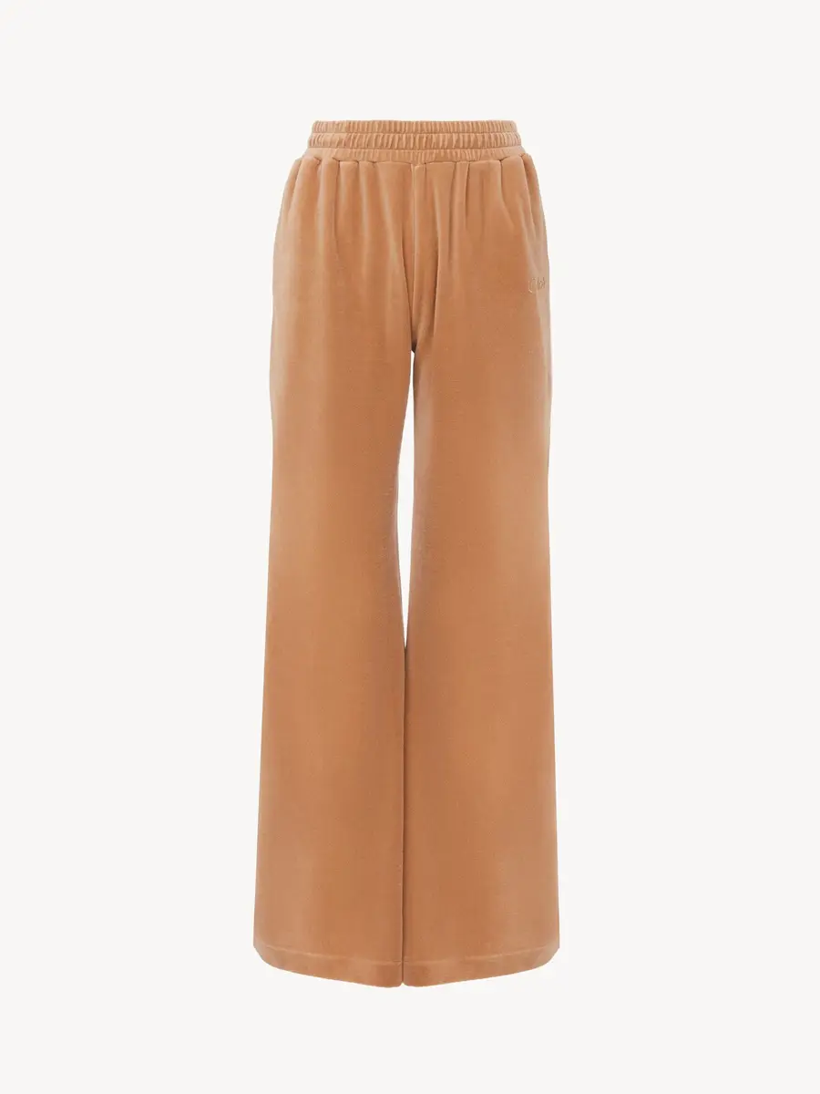 Chloé Wide-leg tracksuit pants in velvet | Thumbnail 2