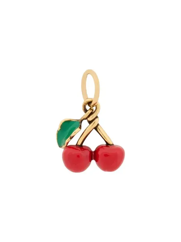 Cherry charm in brass Cherry charm in brass