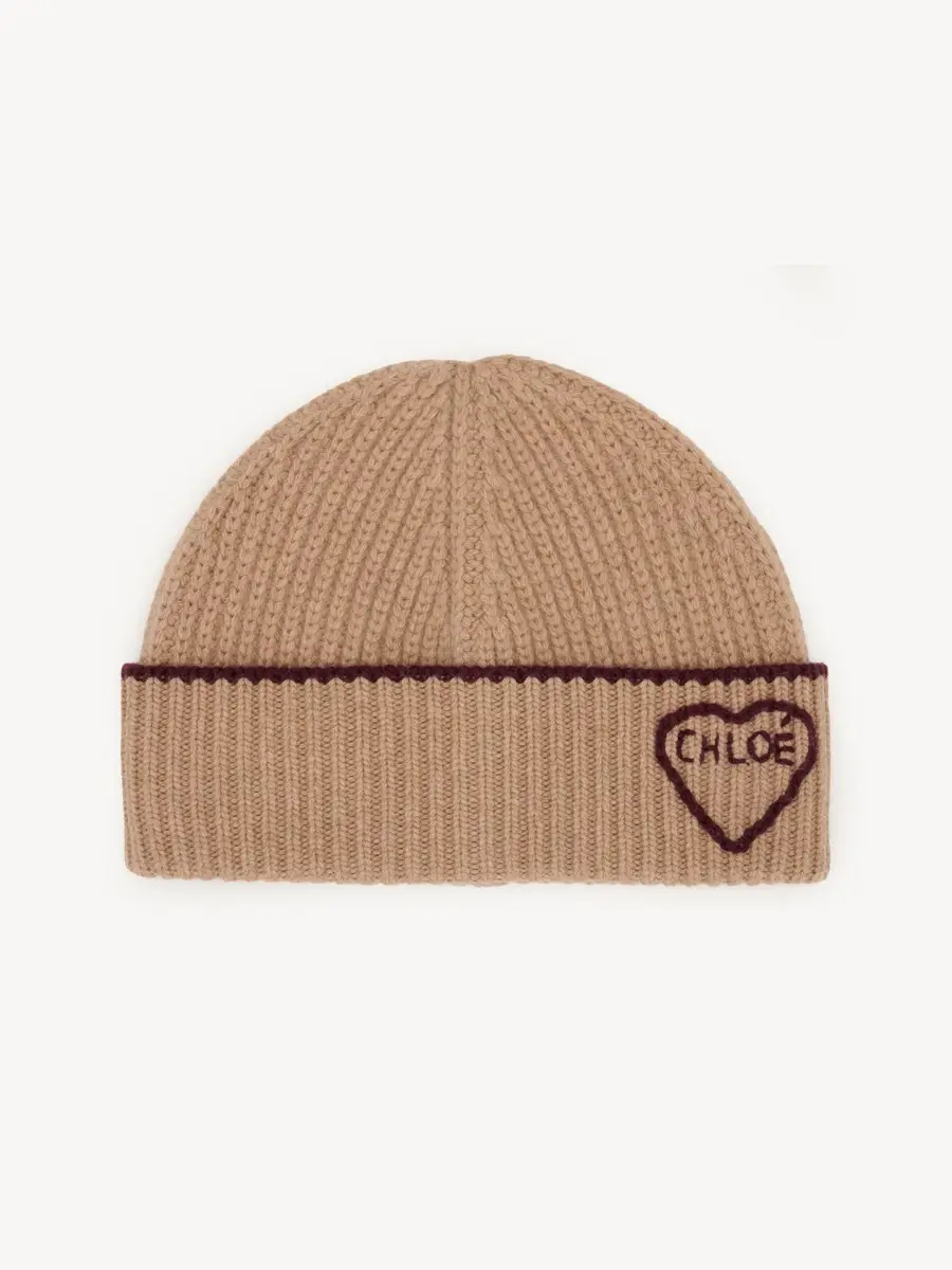 Chloé The Chloé Encoeur beanie in wool & cashmere | Thumbnail 2 Chloé The Chloé Encoeur beanie in wool & cashmere | Thumbnail 2