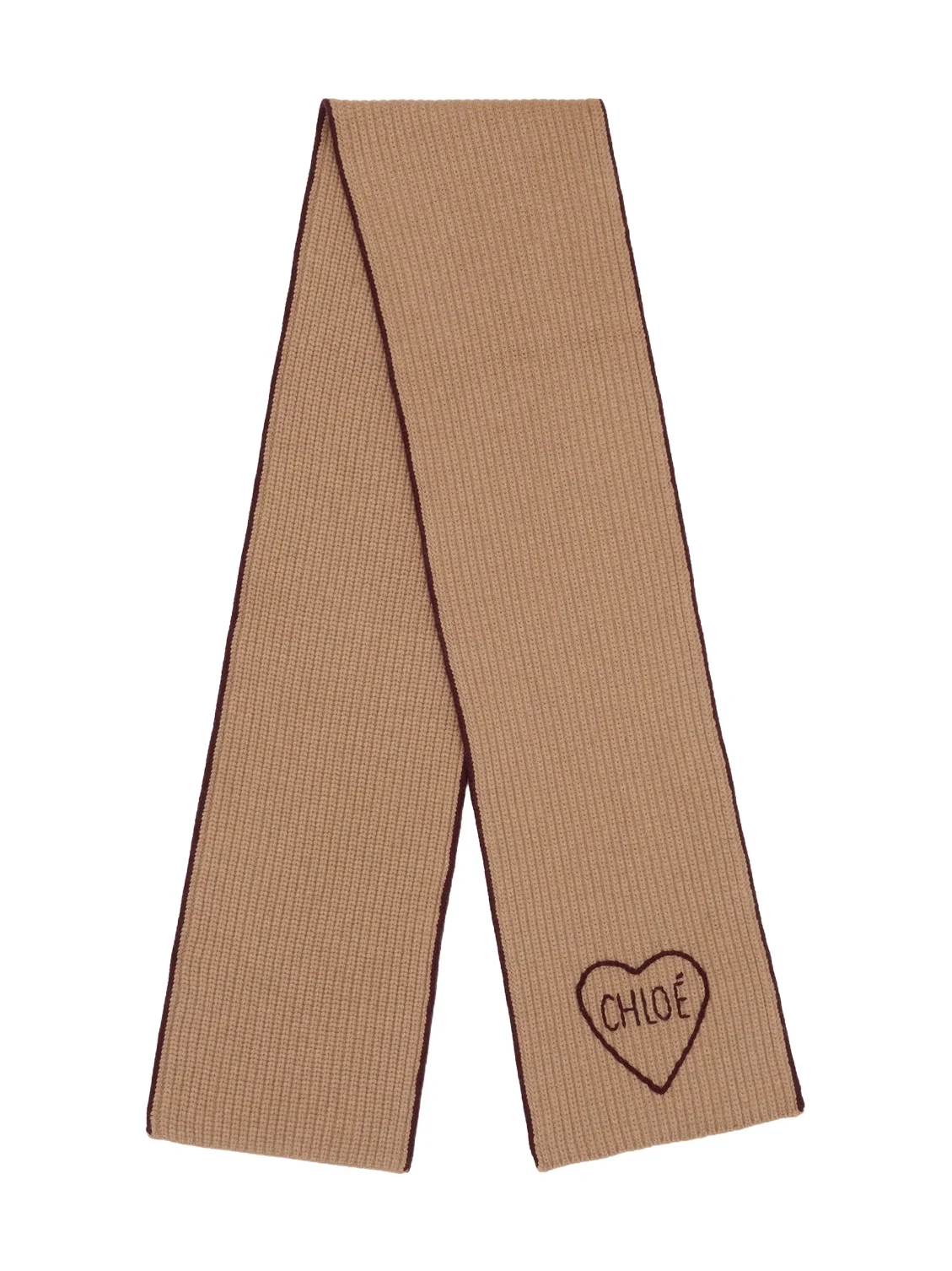 Chloé The Chloé Encoeur scarf in wool & cashmere