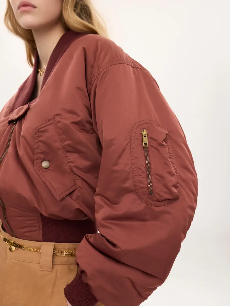Chloé Bomber jacket in nylon | Thumbnail 7 Chloé Bomber jacket in nylon | Thumbnail 7