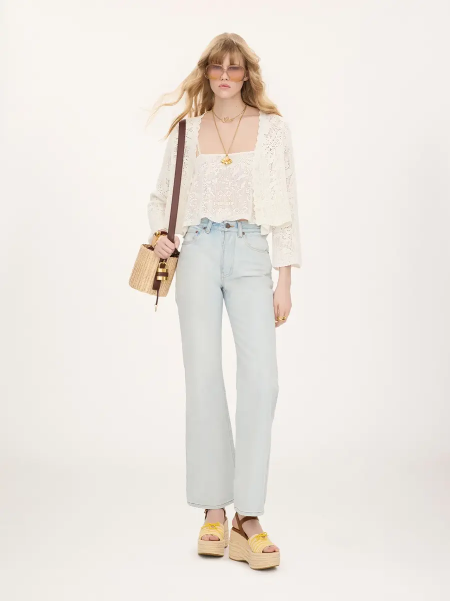 Chloé Cropped cardigan in a cotton knit | Thumbnail 3 Chloé Cropped cardigan in a cotton knit | Thumbnail 3