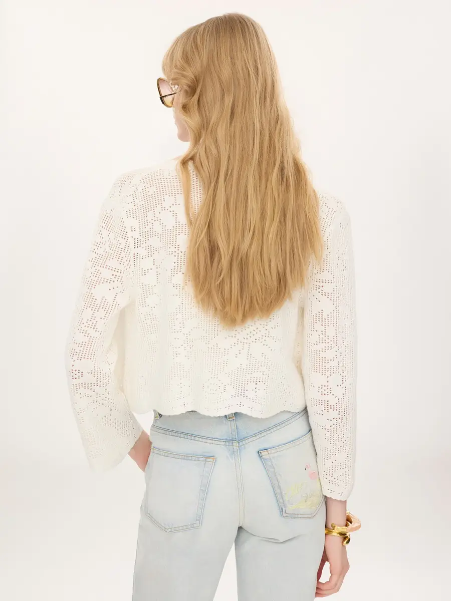 Chloé Cropped cardigan in a cotton knit | Thumbnail 5 Chloé Cropped cardigan in a cotton knit | Thumbnail 5