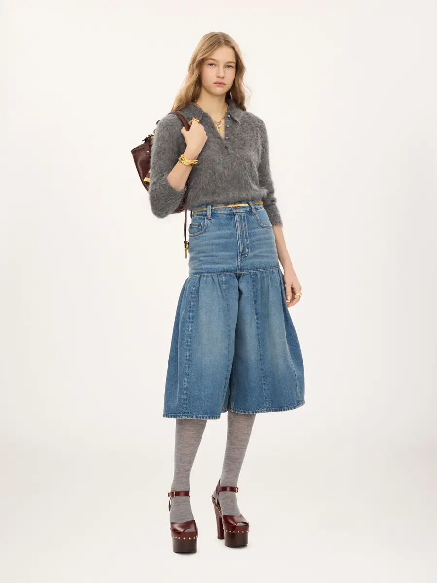 Chloé Polo sweater in an alpaca wool-blend knit | Thumbnail 3