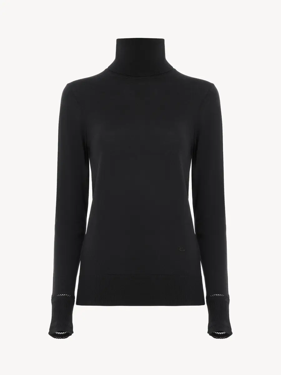 Chloé Fitted turtleneck in a wool knit | Thumbnail 2