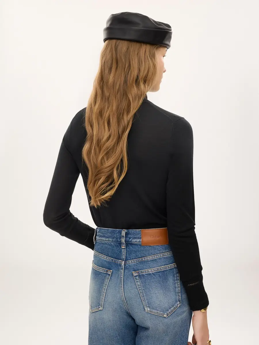 Chloé Fitted turtleneck in a wool knit | Thumbnail 5