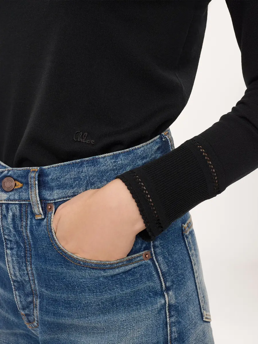 Chloé Fitted turtleneck in a wool knit | Thumbnail 6
