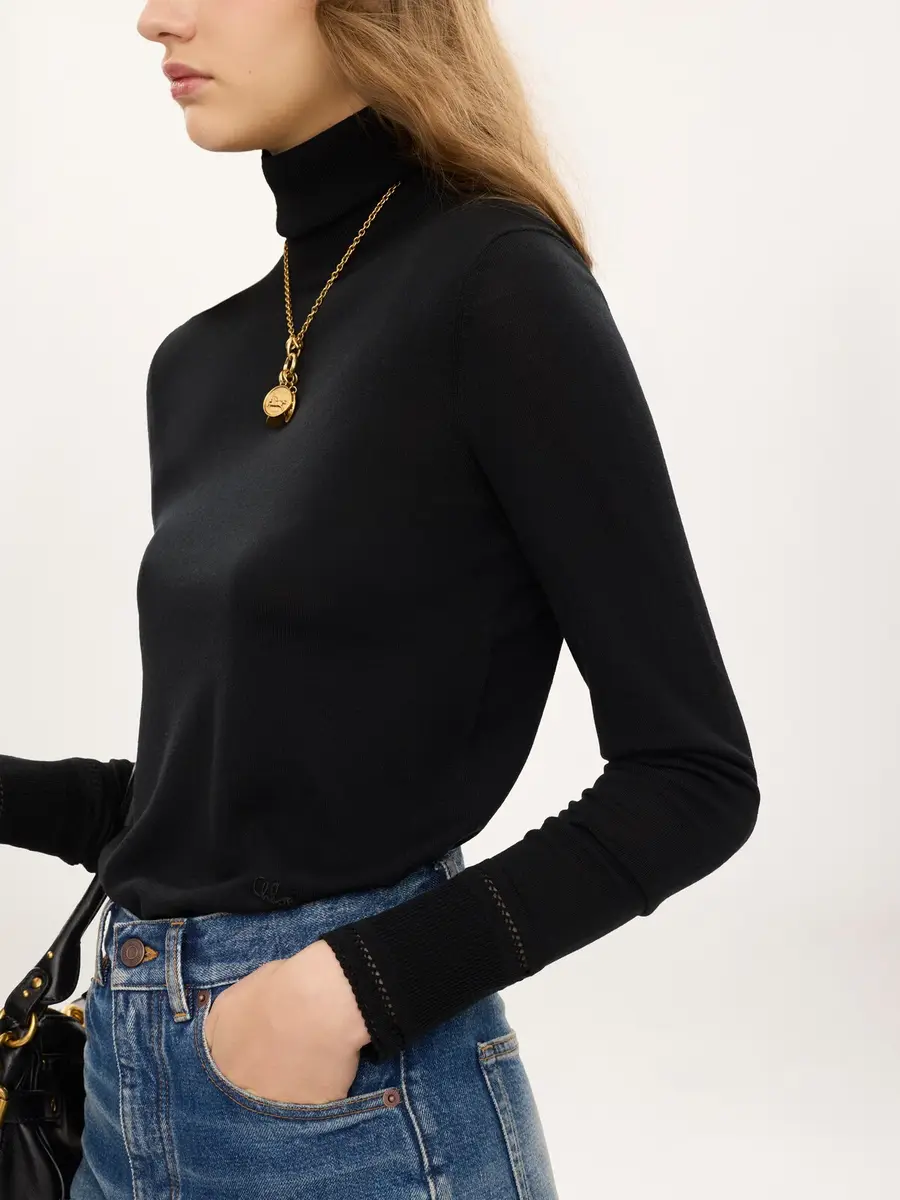 Chloé Fitted turtleneck in a wool knit | Thumbnail 7