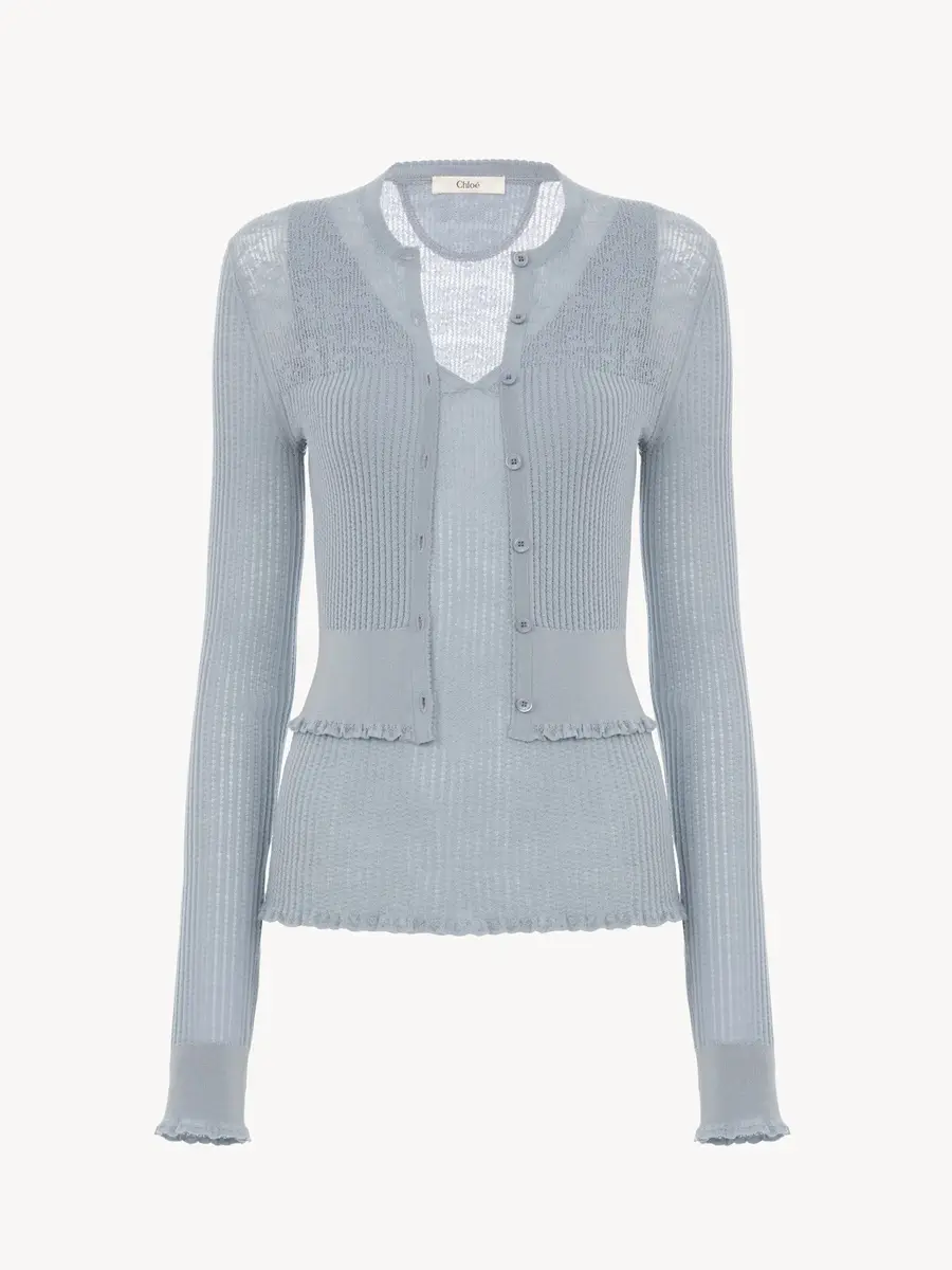 Chloé Twin set in a superfine wool knit | Thumbnail 2 Chloé Twin set in a superfine wool knit | Thumbnail 2