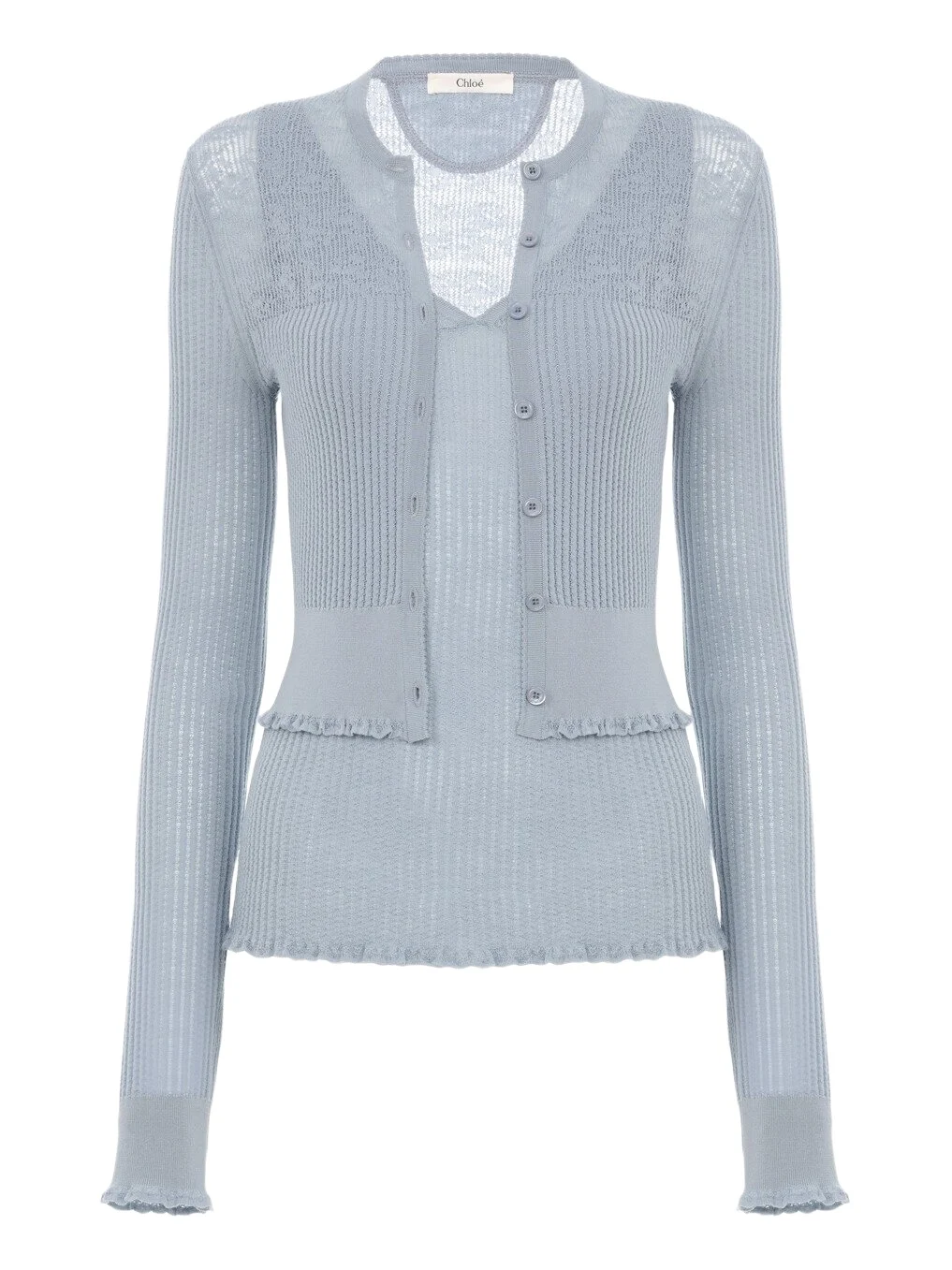 Chloé Twin set in a superfine wool knit