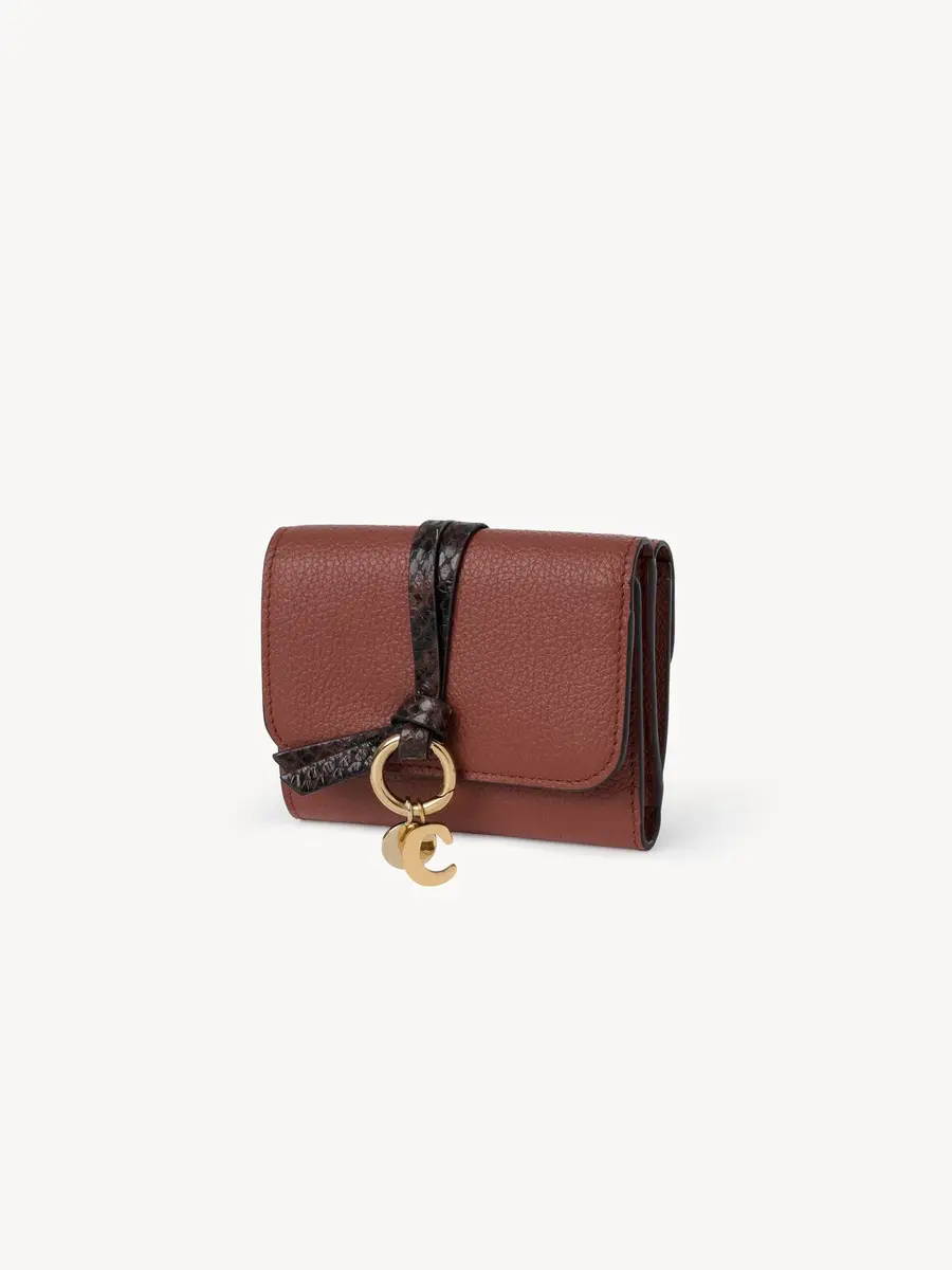 Chloé Small Alphabet tri-fold in grained leather | Thumbnail 3 Chloé Small Alphabet tri-fold in grained leather | Thumbnail 3
