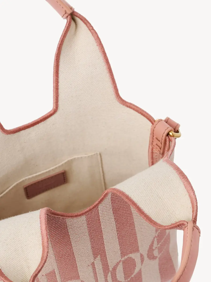 Chloé Mini Chloé Stripy tote bag in jacquard | Thumbnail 6