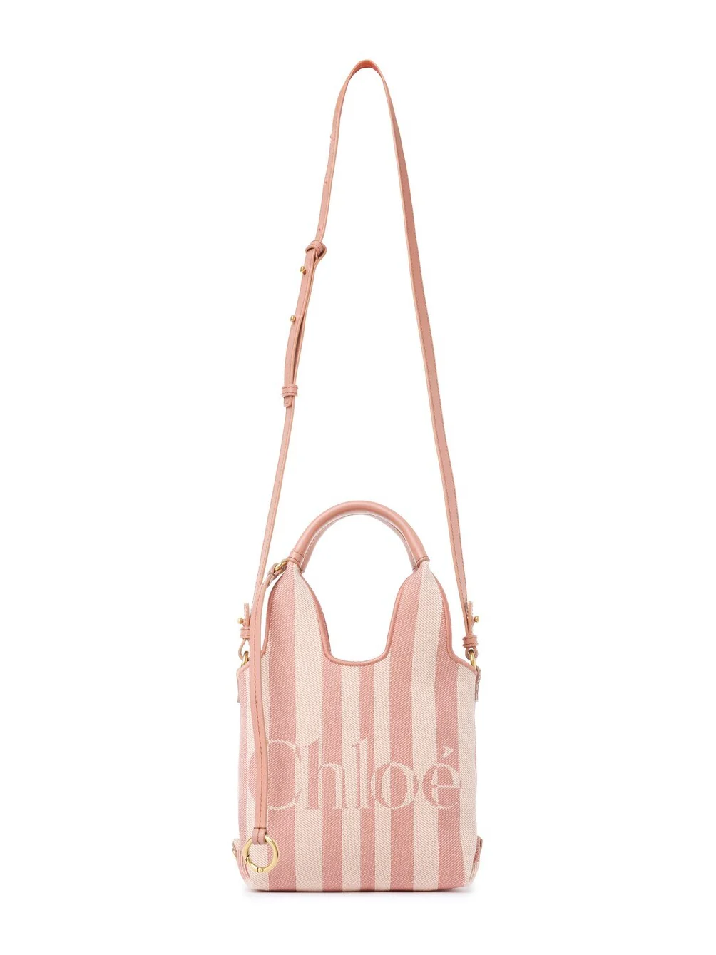Mini Chloé Stripy tote bag in jacquard Mini Chloé Stripy tote bag in jacquard