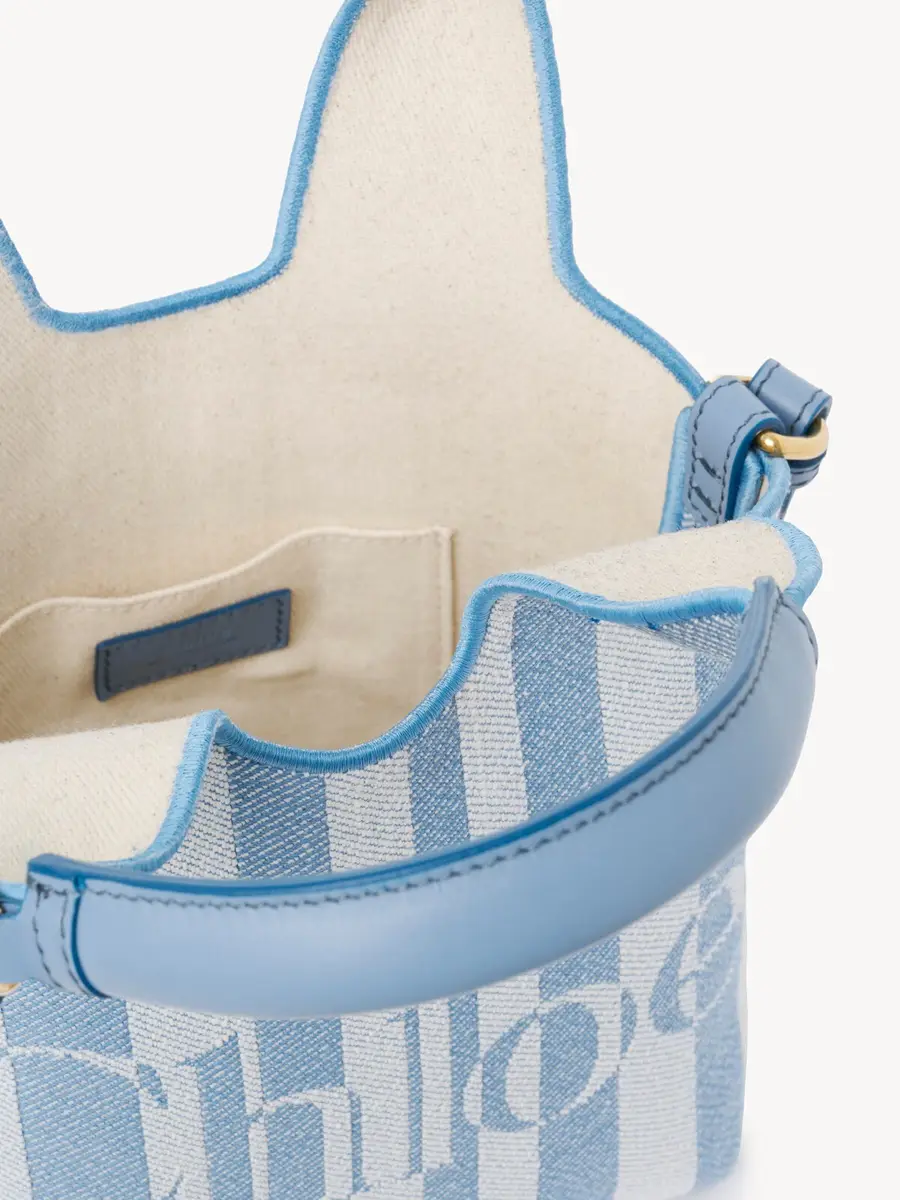Chloé Mini Chloé Stripy tote bag in jacquard | Thumbnail 6