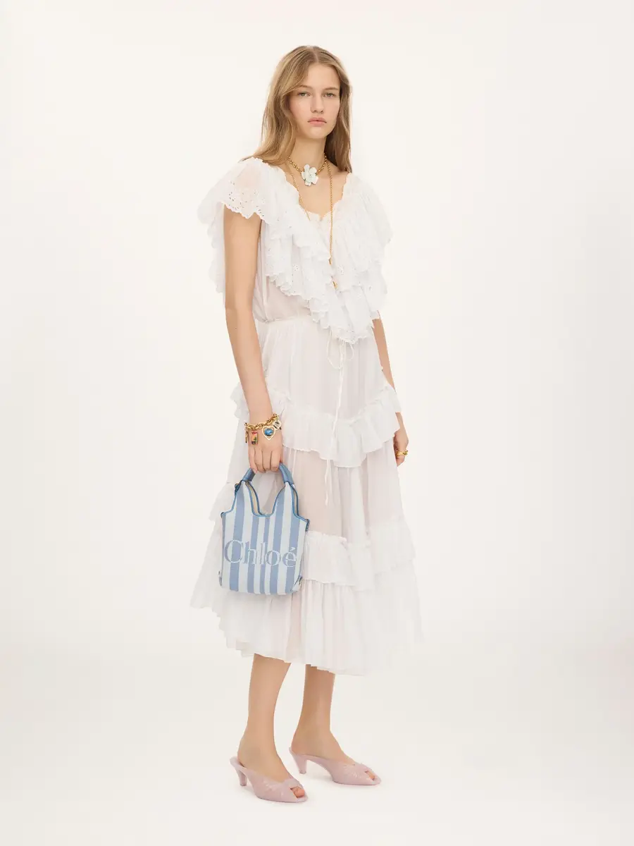 Chloé Mini Chloé Stripy tote bag in jacquard | Thumbnail 8