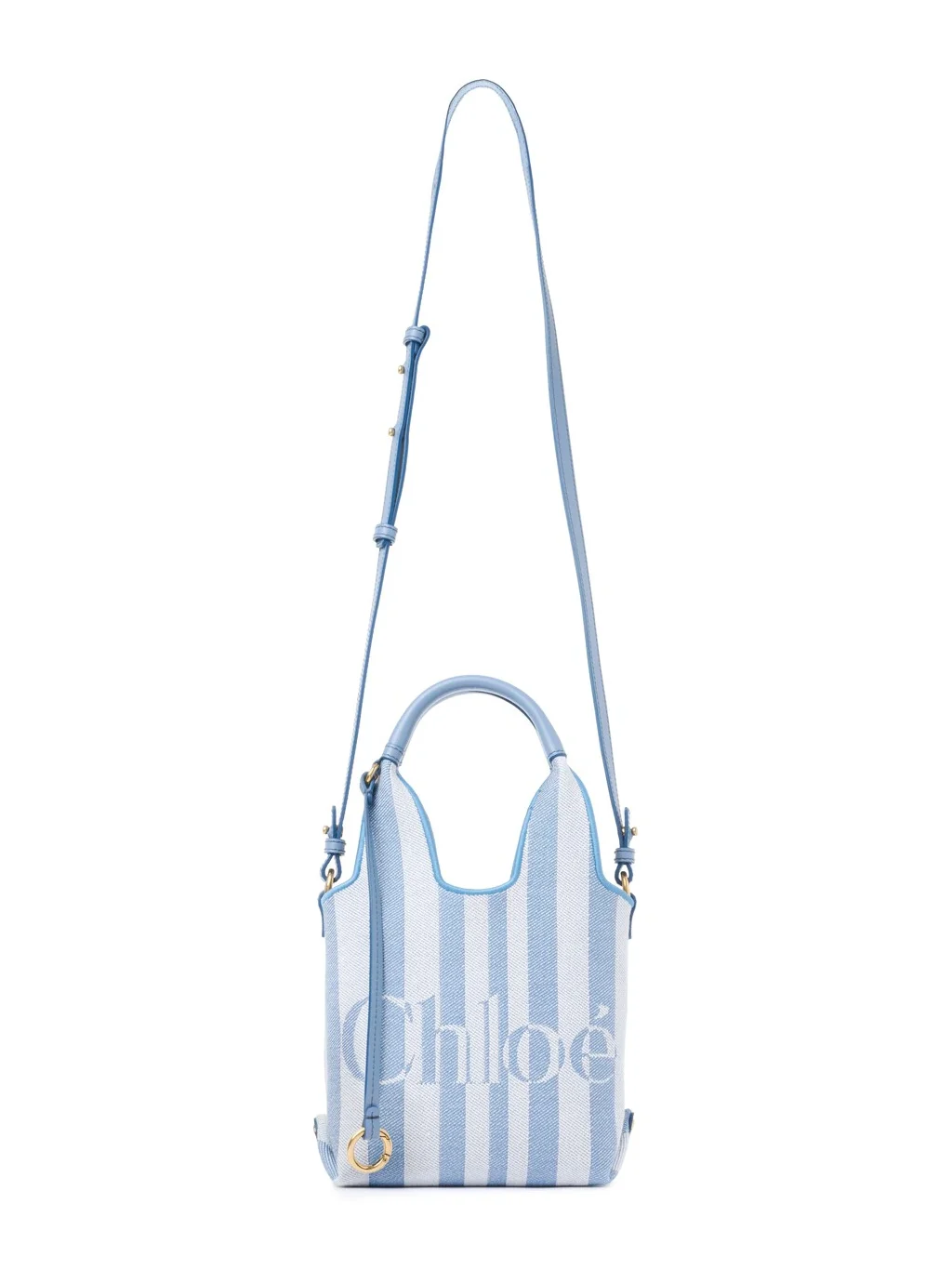 Mini Chloé Stripy tote bag in jacquard Mini Chloé Stripy tote bag in jacquard