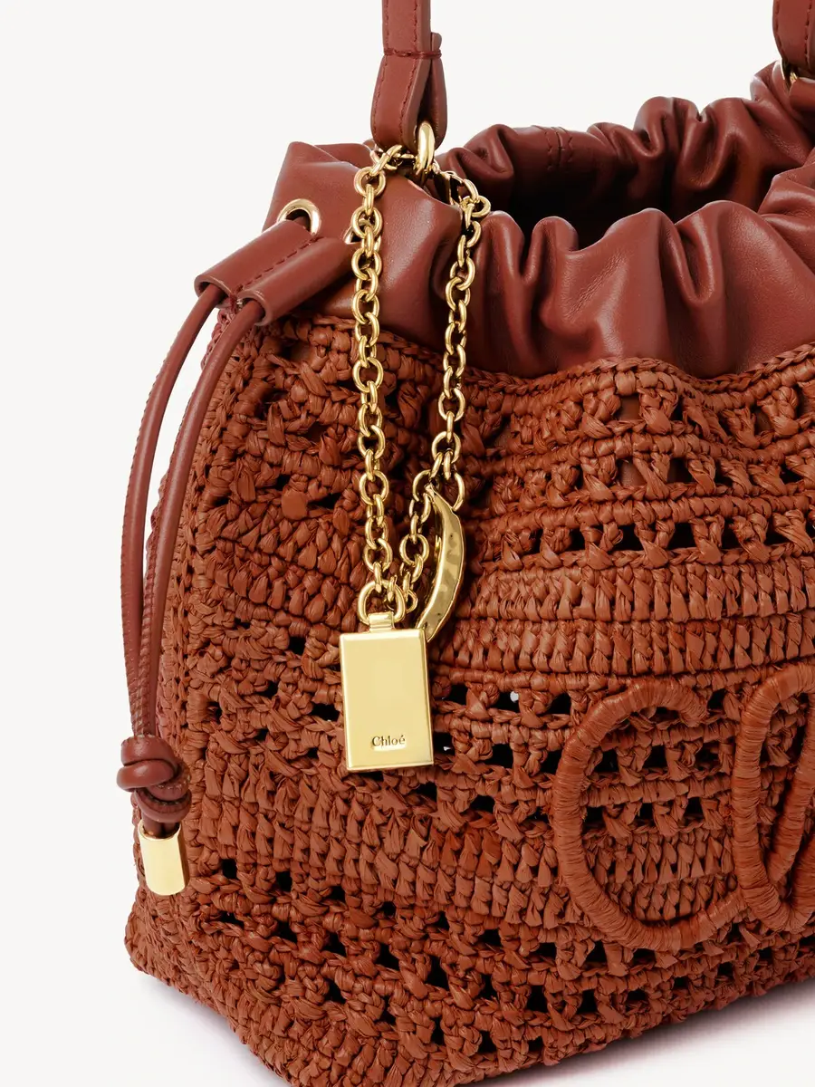 Chloé Mini Summer Banana drawstring shoulder bag in raffia | Thumbnail 7 Chloé Mini Summer Banana drawstring shoulder bag in raffia | Thumbnail 7